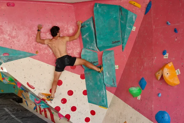 Climbers at the Climbing Comp at FA