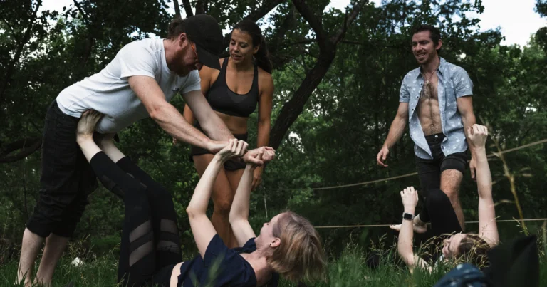 Acro Yoga in Delta Park