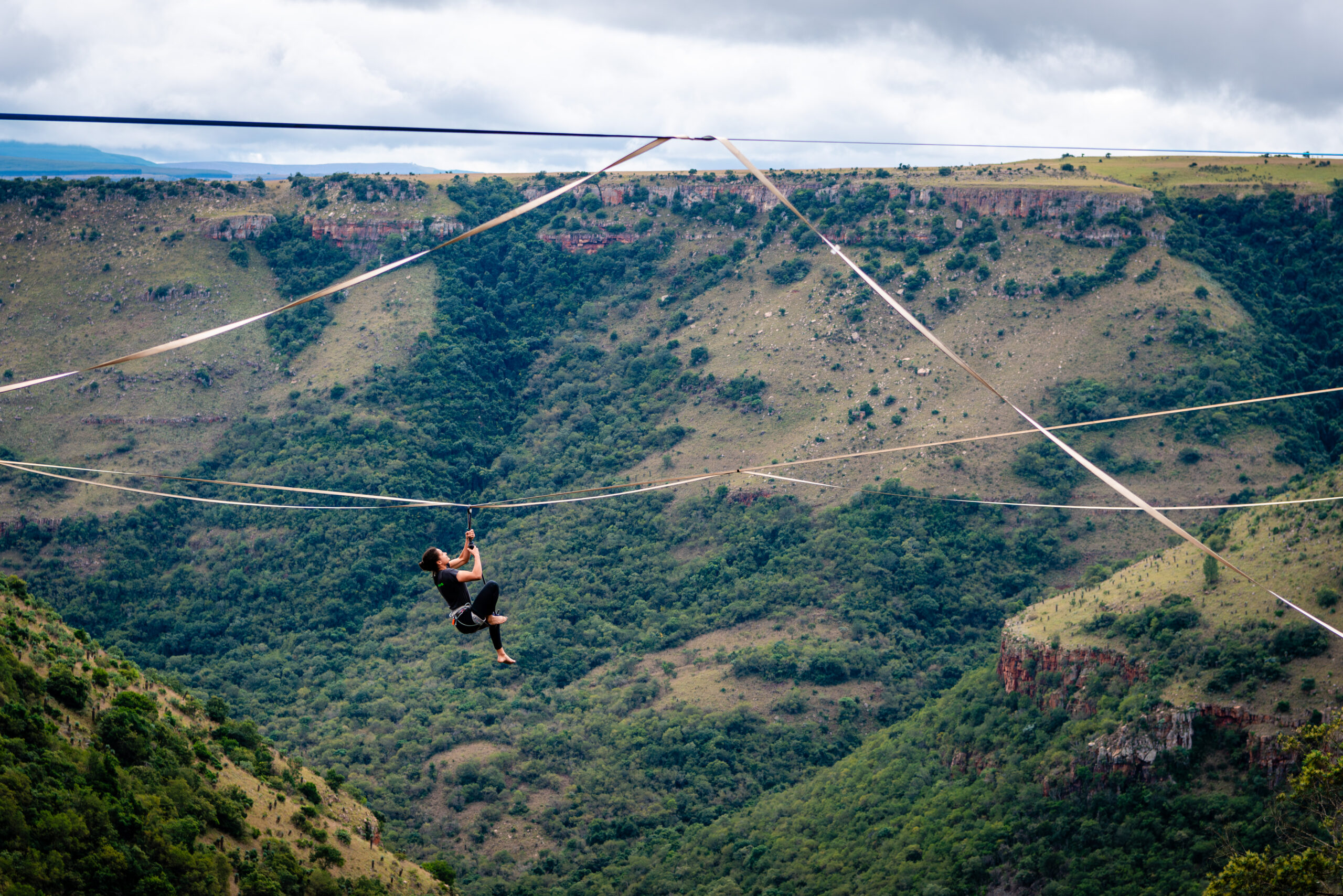 Highlining at Mayhem Mountain