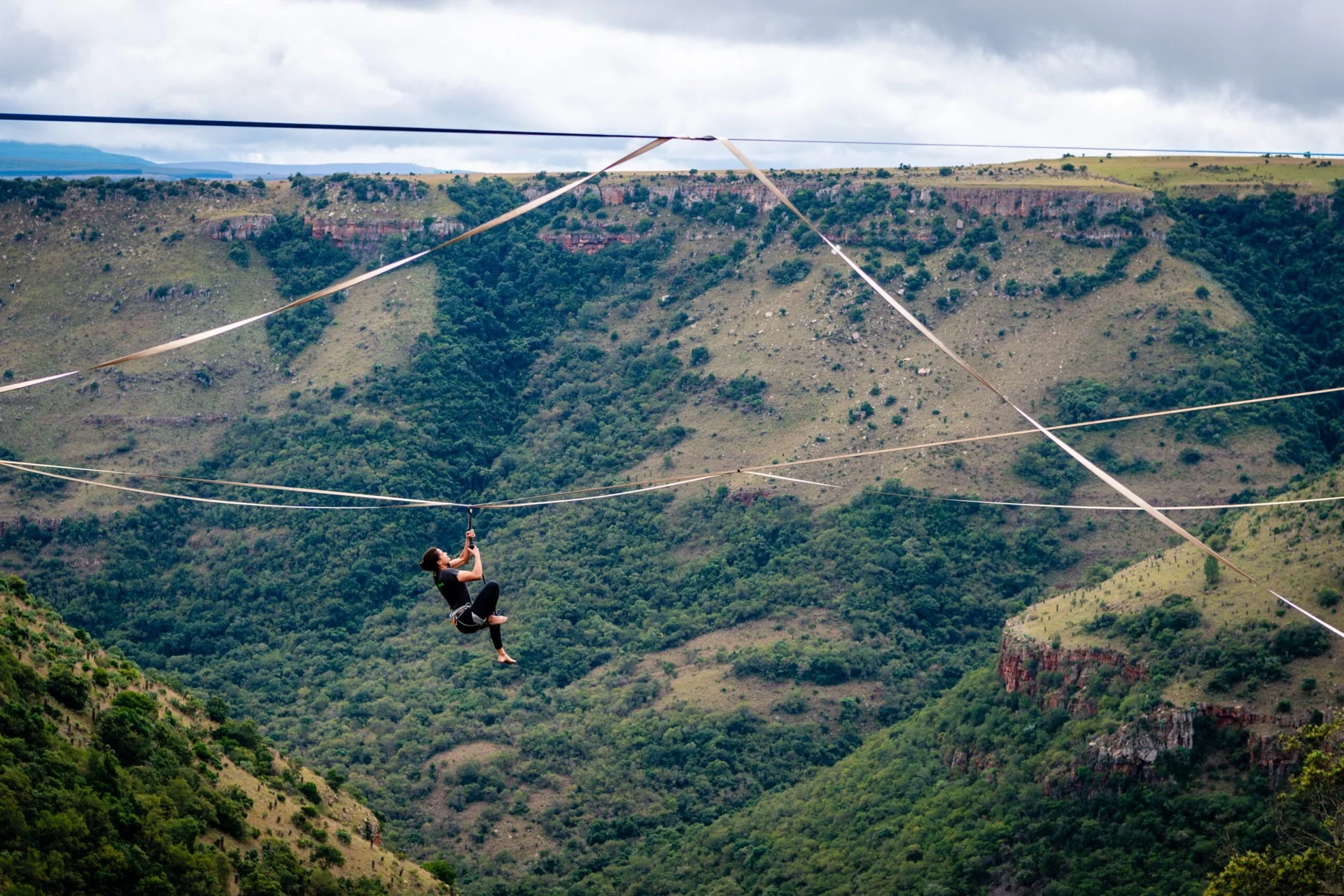 Highlining at Mayhem Mountain