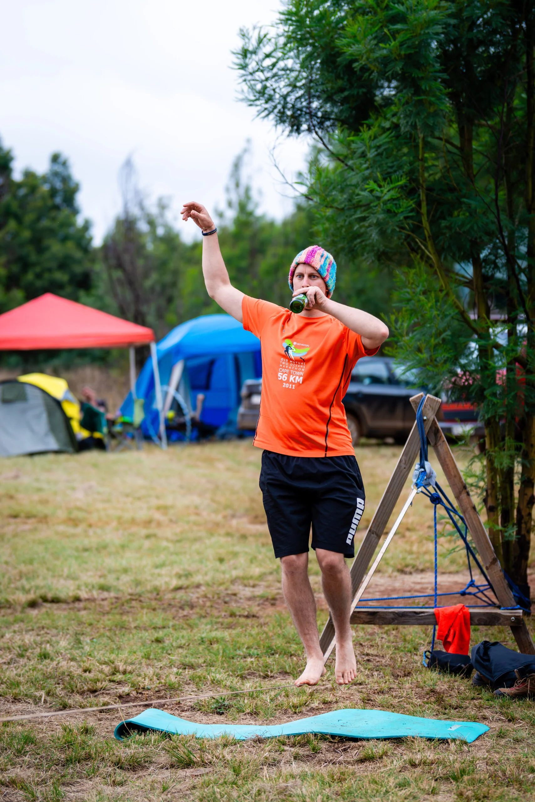 Outdoor highlining at MMF